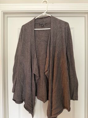 Barefoot Dreams Women's Open-Front Draped Cardigan - Taupe Brown